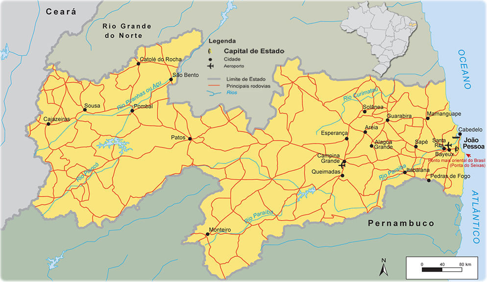 Paraiba mapa