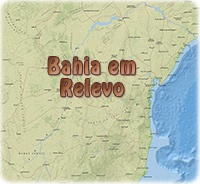 Mapa fisico Bahia